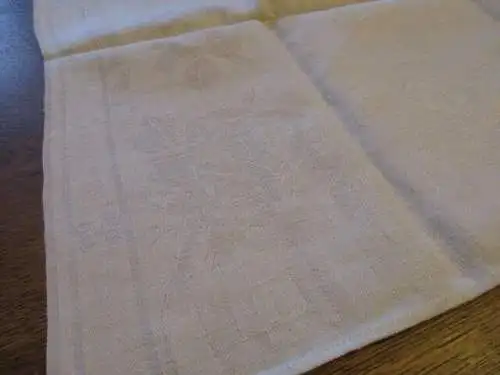 Jugendstil altes Leinen Handtuch Küchentuch Tischläufer ( 232 ) 92 x 48 cm