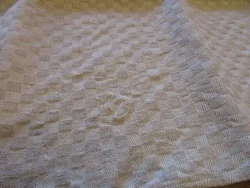 wunderschönes altes Leinen Damast Geschirrtuch Jugendstil  ( 42 )