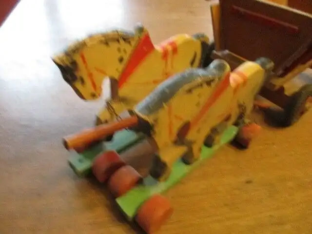 Pferdegespann Holz  der Firma 1