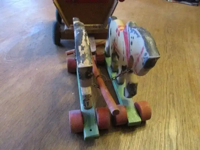 Pferdegespann Holz  der Firma 4