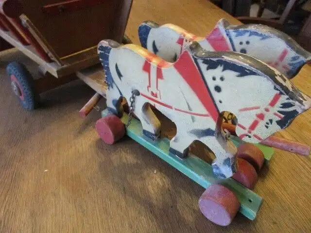 Pferdegespann Holz  der Firma 5