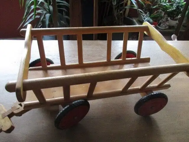 großes Pferdegespann Holz  der Firma Verhofa  92 cm 4