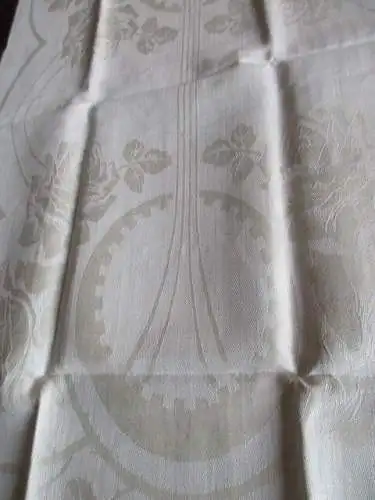 herrliches altes Leinen Geschirrtuch Handtuch Tischläufer Jugendstil TOP (166)