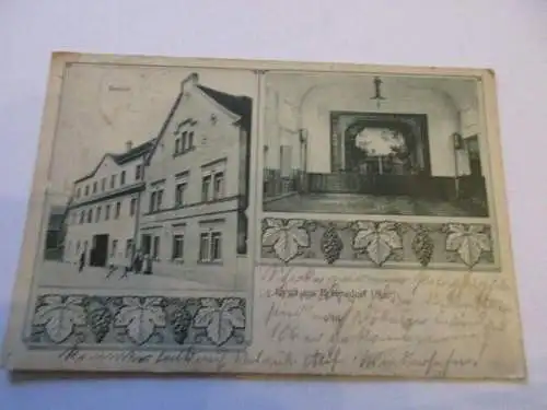 seltene AK Gruß aus Breunsdorf  Gasthof 1916