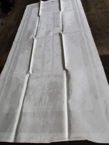 wunderschönes altes Leinen Geschirrtuch Handtuch Tischläufer Jugendstil (201) 