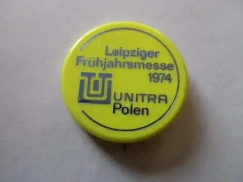 DDR Abzeichen Leipzig 1974 Messe UNITRA Polen