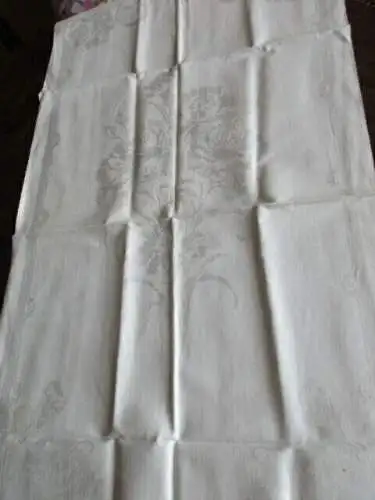 Jugendstil 2 alte Leinen Handtücher Küchentuch Tischläufer DK (180)