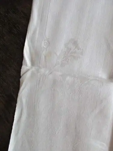 Jugendstil 2 alte Leinen Handtücher Küchentuch Tischläufer DK (180)
