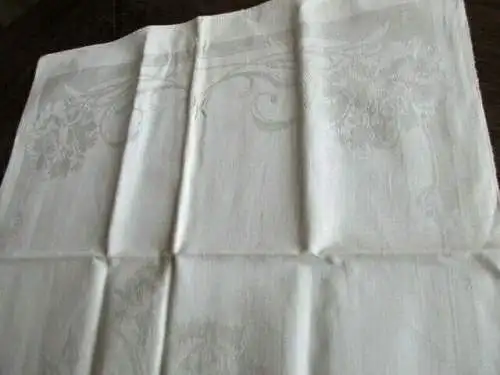 Jugendstil 2 alte Leinen Handtücher Küchentuch Tischläufer DK (180)