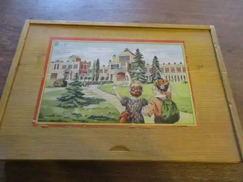 alter Holzbaukasten ca. 1970