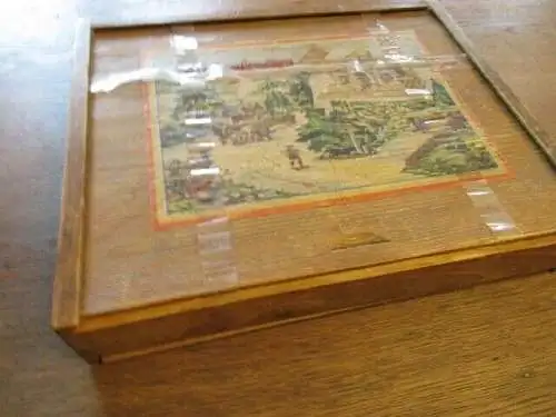 alter Holzbaukasten ca. 1950