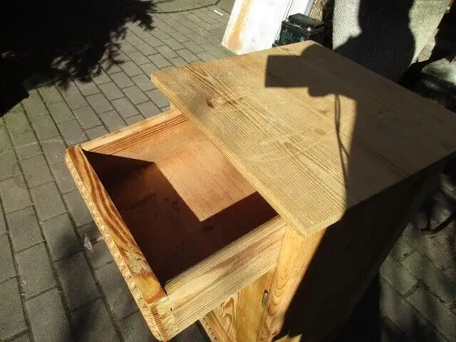 Nachtschrank Jugendstil um 1910 Weichholz Nr. 2 5