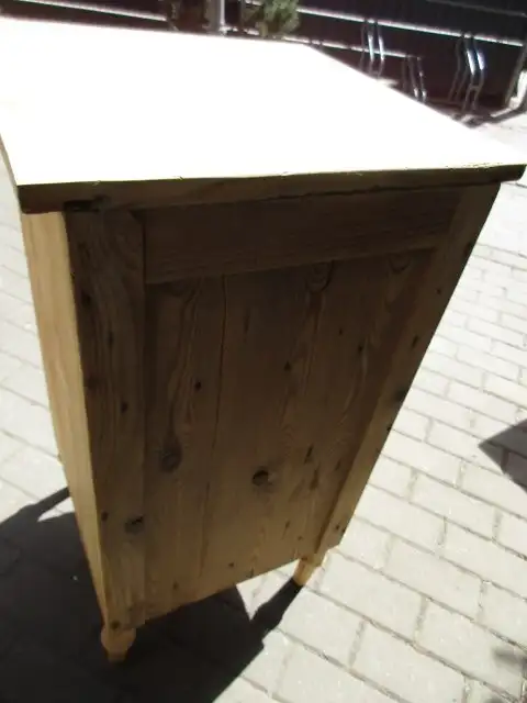 Nachtschrank Jugendstil mit zwei Laden um 1910 Weichholz Nr. 6 3