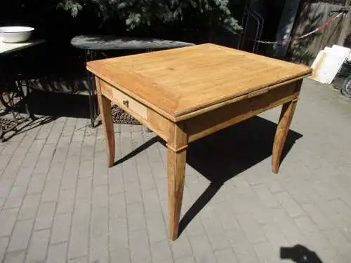 Tisch Esstisch Jugendstil um 1910 Weichholz  zum Ausziehen auf 184 cm