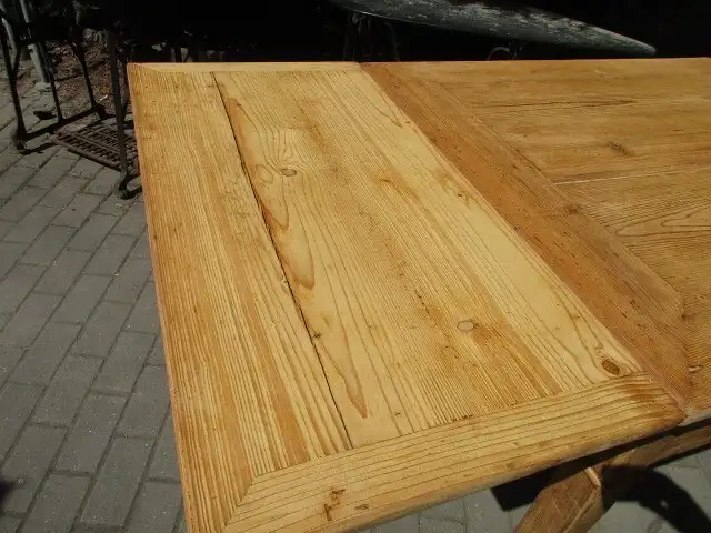 Tisch Esstisch Jugendstil um 1910 Weichholz  zum Ausziehen auf 184 cm 10