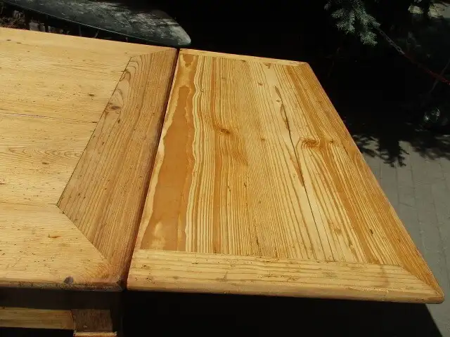 Tisch Esstisch Jugendstil um 1910 Weichholz  zum Ausziehen auf 184 cm 11