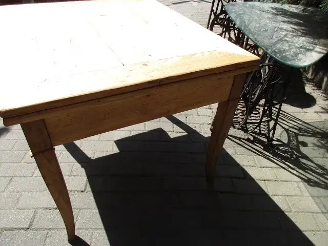 Tisch Esstisch Jugendstil um 1910 Weichholz  zum Ausziehen auf 184 cm 7