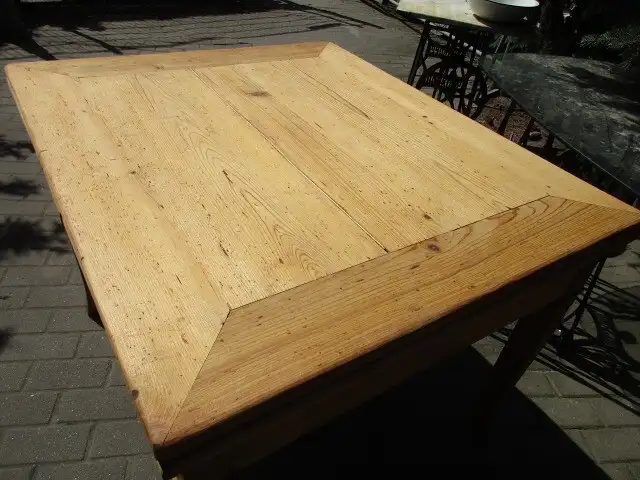 Tisch Esstisch Jugendstil um 1910 Weichholz  zum Ausziehen auf 184 cm 8