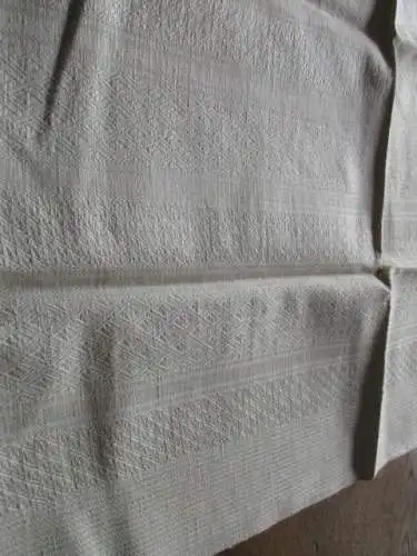 schönes altes Leinen Geschirrtuch Handtuch Tischläufer  ( 161 )