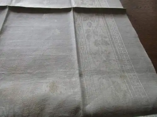 schönes altes Leinen Geschirrtuch Handtuch Tischläufer  (  72  )