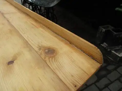 Schreibtisch Biedermeier  um 1870 Weichholz Nr. 2 mit Schublade 117 cm