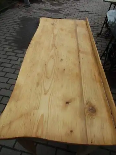 Schreibtisch Biedermeier  um 1870 Weichholz Nr. 2 mit Schublade 117 cm