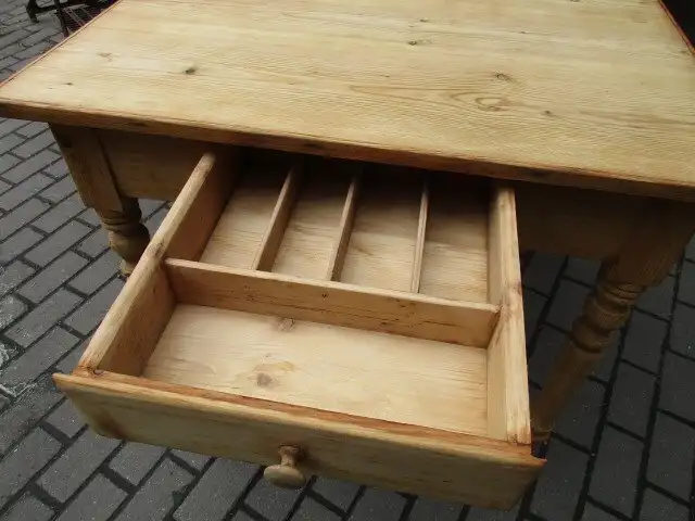 Tisch Esstisch Gründerzeit um 1880 Weichholz Nr. 2 8