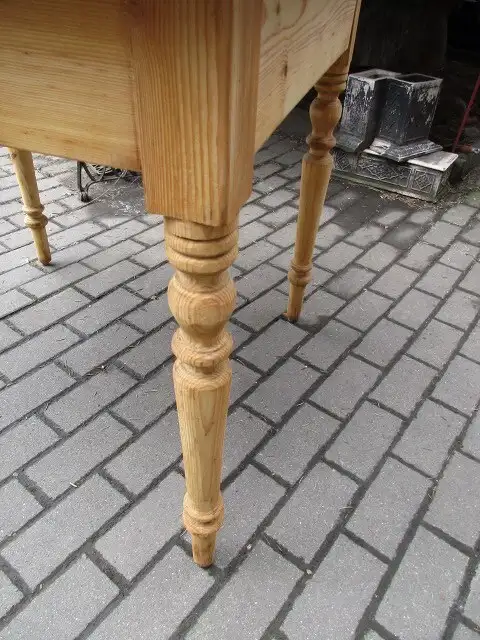 Tisch Esstisch Gründerzeit um 1880 Weichholz Nr. 2 9