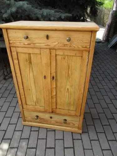 Vertiko Schuhschrank  Jugendstil um 1910 Weichholz   76 cm breit