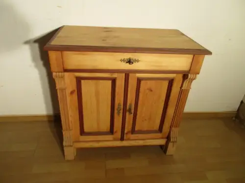  Kommode Halbschrank Jugendstil um 1900 Weichholz  