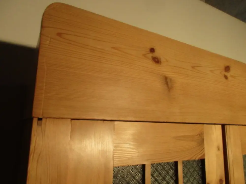 zweitüriger Kleiderschrank Dielenschrank  Jugendstil um 1900  Weichholz Zerleger 4