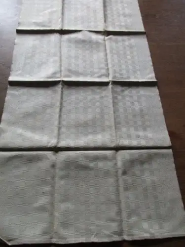 altes Leinen Damast Geschirrtuch um 1920  ( 18 )