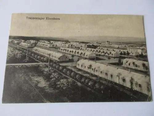 seltene AK Belgien Truppenlager Elsenborn Wallonien Lüttich 1914-18