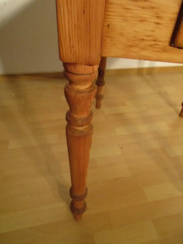 Tisch Esstisch mit Schublade Gründerzeit um 1880 Weichholz Nr. 2 1
