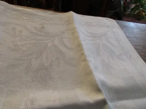sehr schönes altes Leinen Geschirrtuch Handtuch Tischläufer Jugendstil ( 84 )