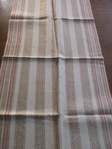 sehr schönes altes Leinen Geschirrtuch Handtuch Tischläufer Jugendstil ( 107 )