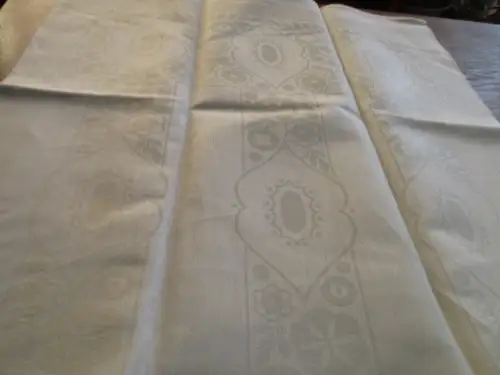 sehr schönes altes Leinen Geschirrtuch Handtuch Tischläufer Jugendstil ( 20 )