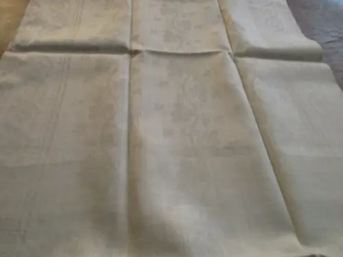 sehr schönes altes Leinen Geschirrtuch Handtuch Tischläufer Jugendstil ( 185 )