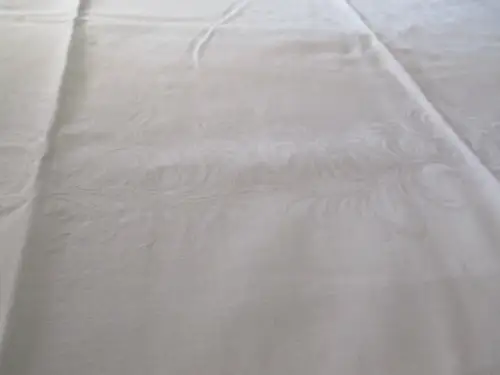  altes Tischtuch Tischdecke Leinen florales Jugendstil 150 x 130 cm  ( 2 )