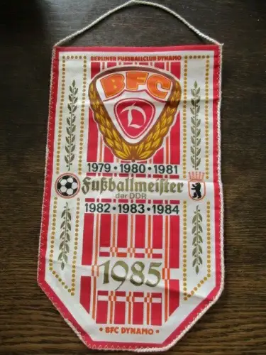 BFC Dynamo Fußballmeister DDR 1979- 1984  Wimpel 