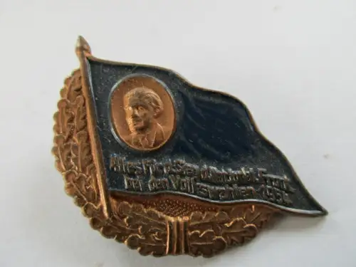 DDR Abzeichen Alles für den Sieg der Nationalen Front bei den Volkswahlen 1954