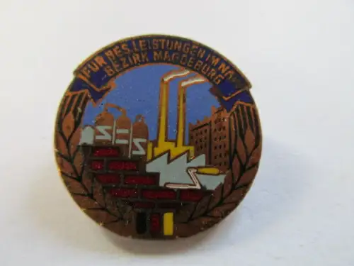 DDR Abzeichen Magdeburg Aufbaunadel Bronze