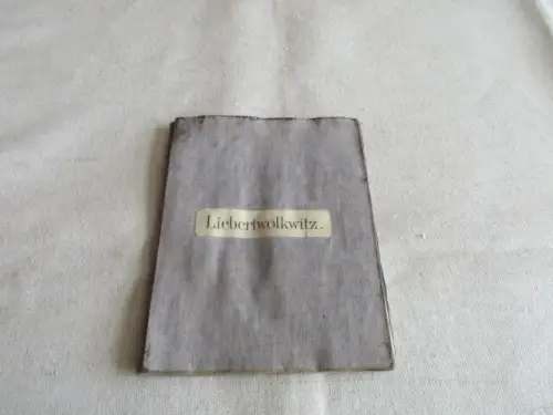 Messtischblatt auf Leinen Gebiet Liebertwolkwitz