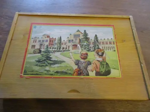 alter Holzbaukasten ca. 1970