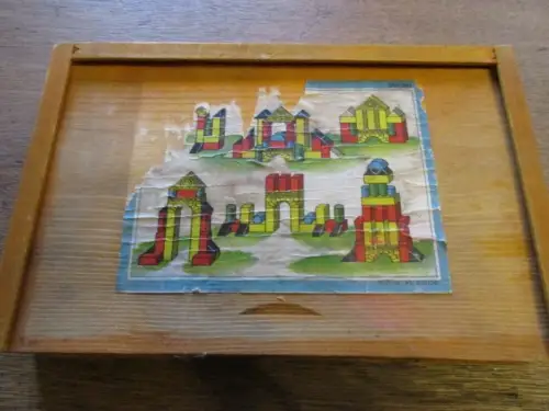 alter Holzbaukasten ca. 1970