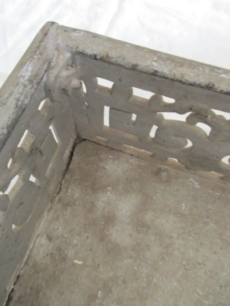 alter Aschefänger Ofenvorsetzer Ofenvorsatz Gusseisen Jugendstil Gründerzeit 3