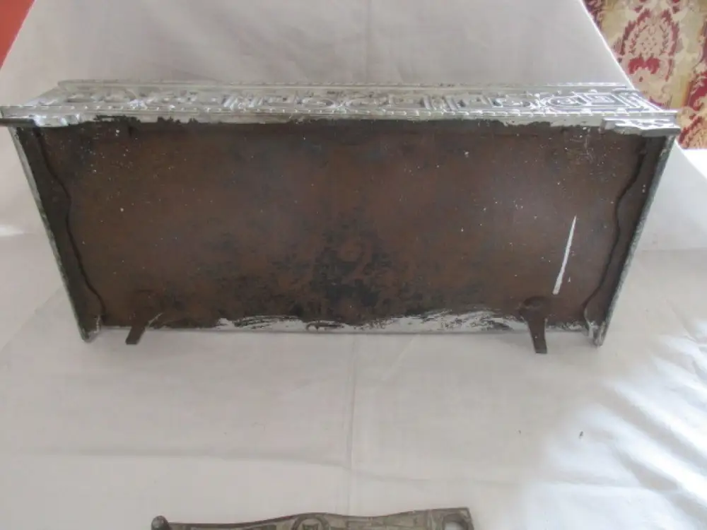 alter Aschefänger Ofenvorsetzer Ofenvorsatz Gusseisen Jugendstil Gründerzeit 8