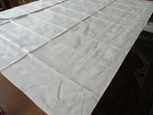 herrliches altes Leinen Tischtuch Tafeltuch feines Jugendstil  um 1910  Nr. 11