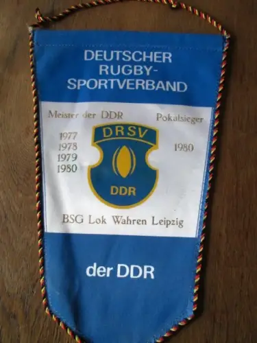 Rugby  Lok - Wahren Leipzig Rugbymeister  1977-1980