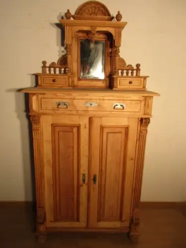 Vertiko mit Aufsatz Gründerzeit um 1880 Landhausstil